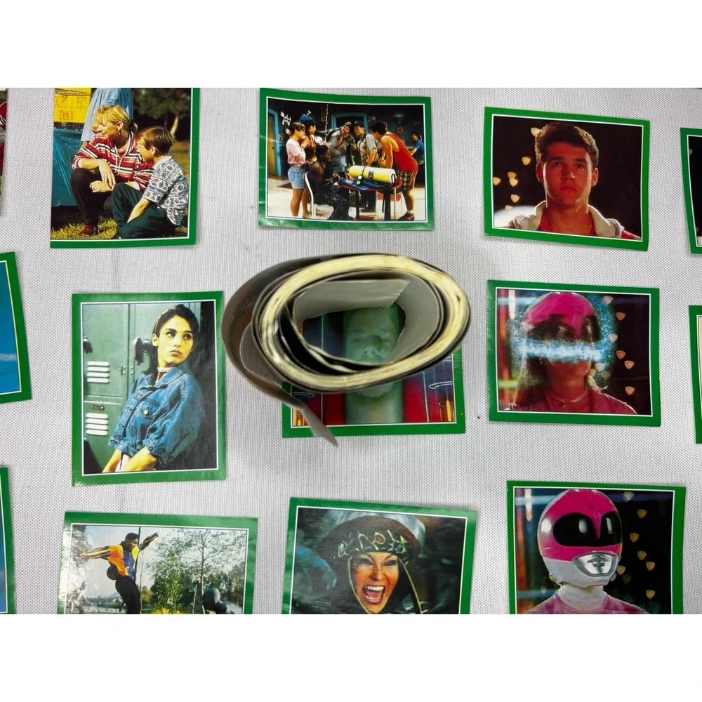 LOT 50+ Merlin Collections Mighty Morphin Power Rangers TRADING STICKER/ROLL
